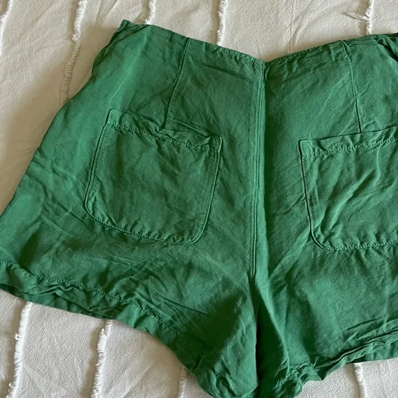 Zara linen green skort - Picture 3 of 3